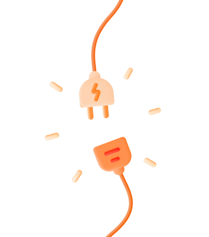 Illustration of a disconnected electrical plug and socket, symbolizing communication interruptions relevant to GBIS Communications' services.