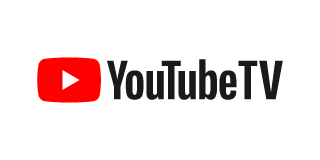 YouTube TV logo featuring the recognizable play button symbol, representing streaming services and online channels for business connectivity solutions.